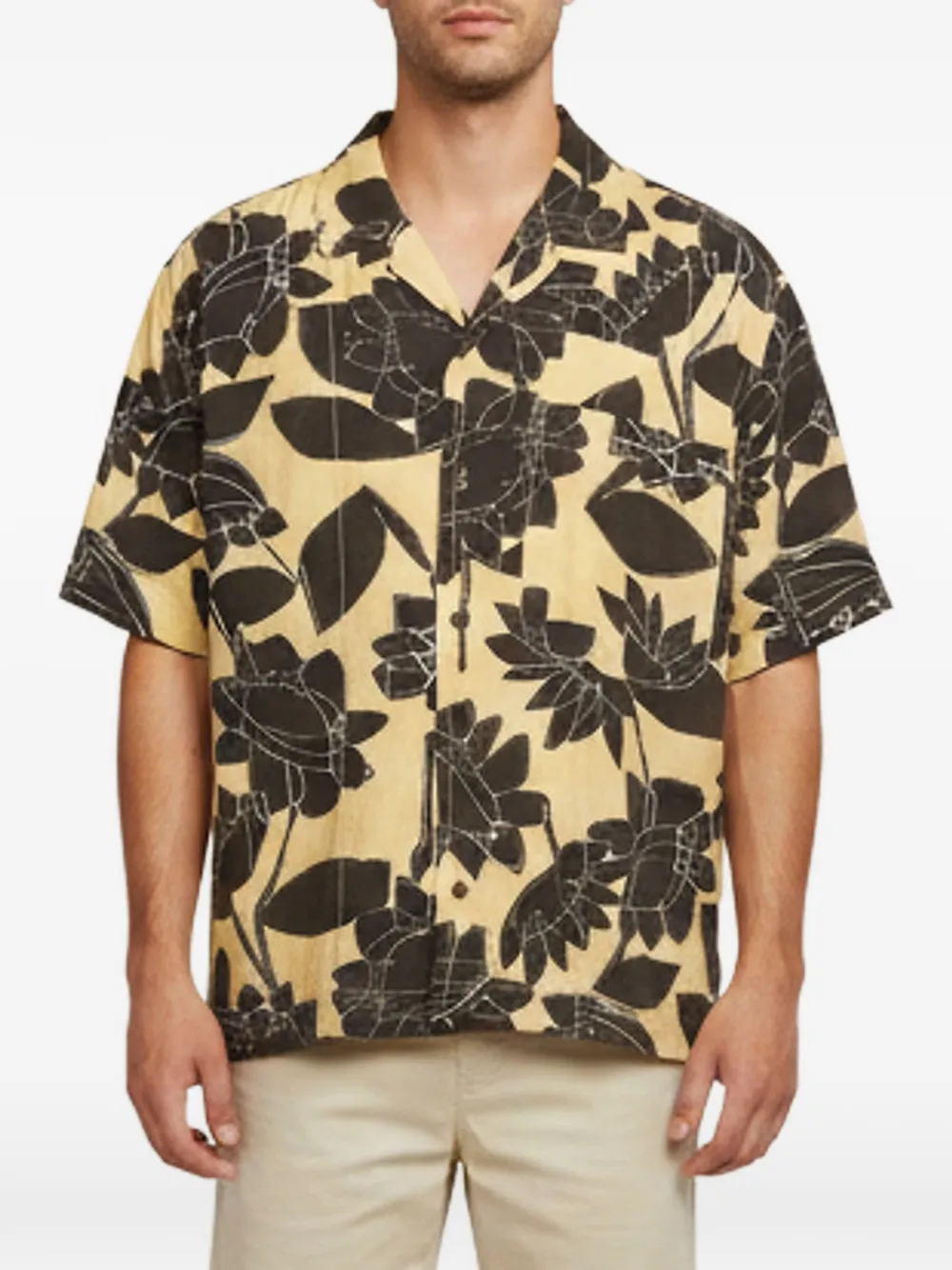 Jacquemus Pre-Owned Camicia La Chemise Jean a fiori 2020 - Giallo