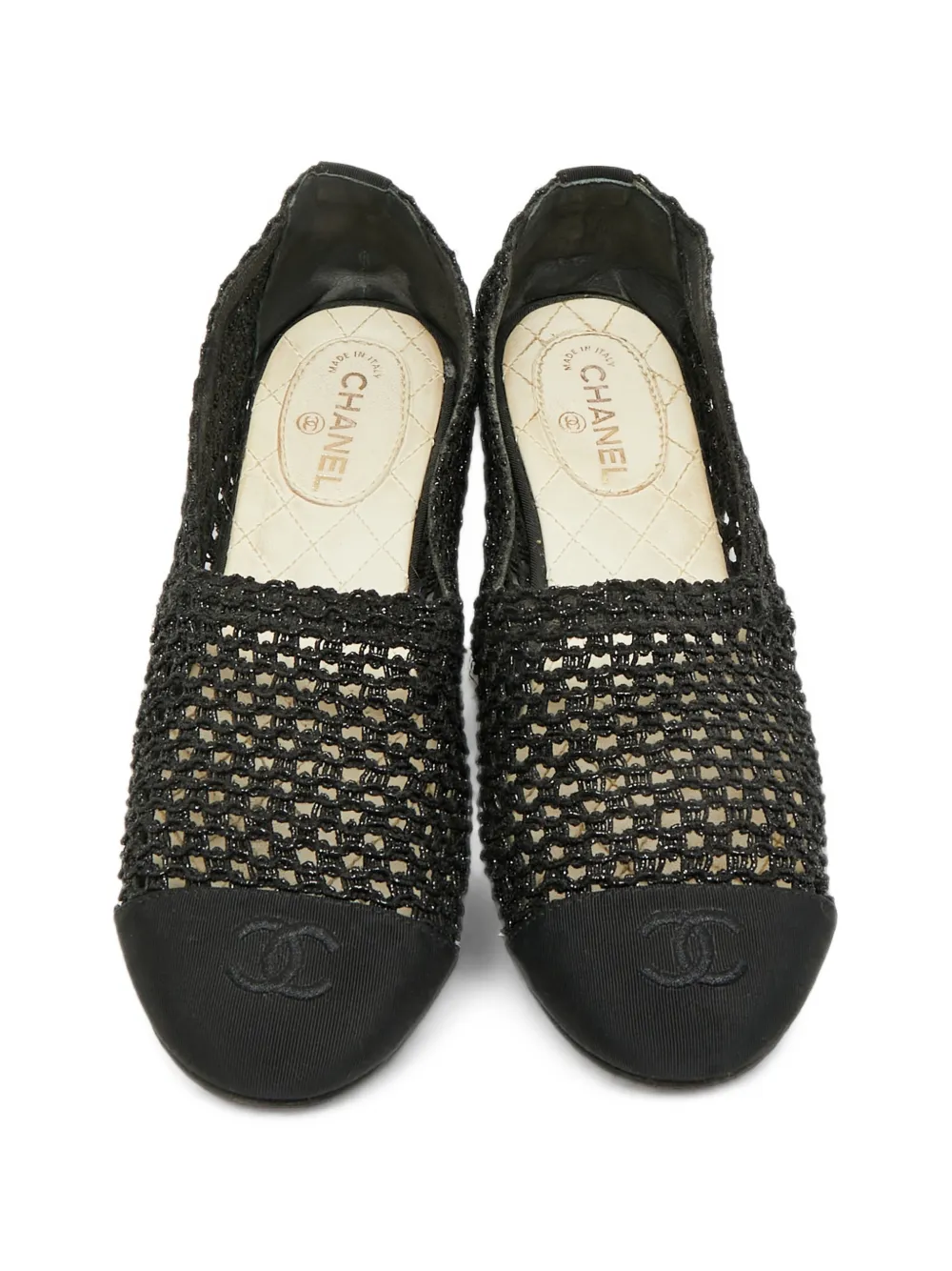 CHANEL Pre-Owned CC-logo ballet flats - Schwarz