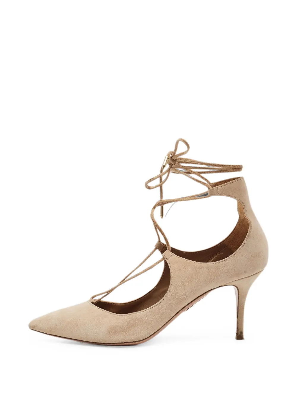 Aquazzura Christy pointed-toe pumps - Nude