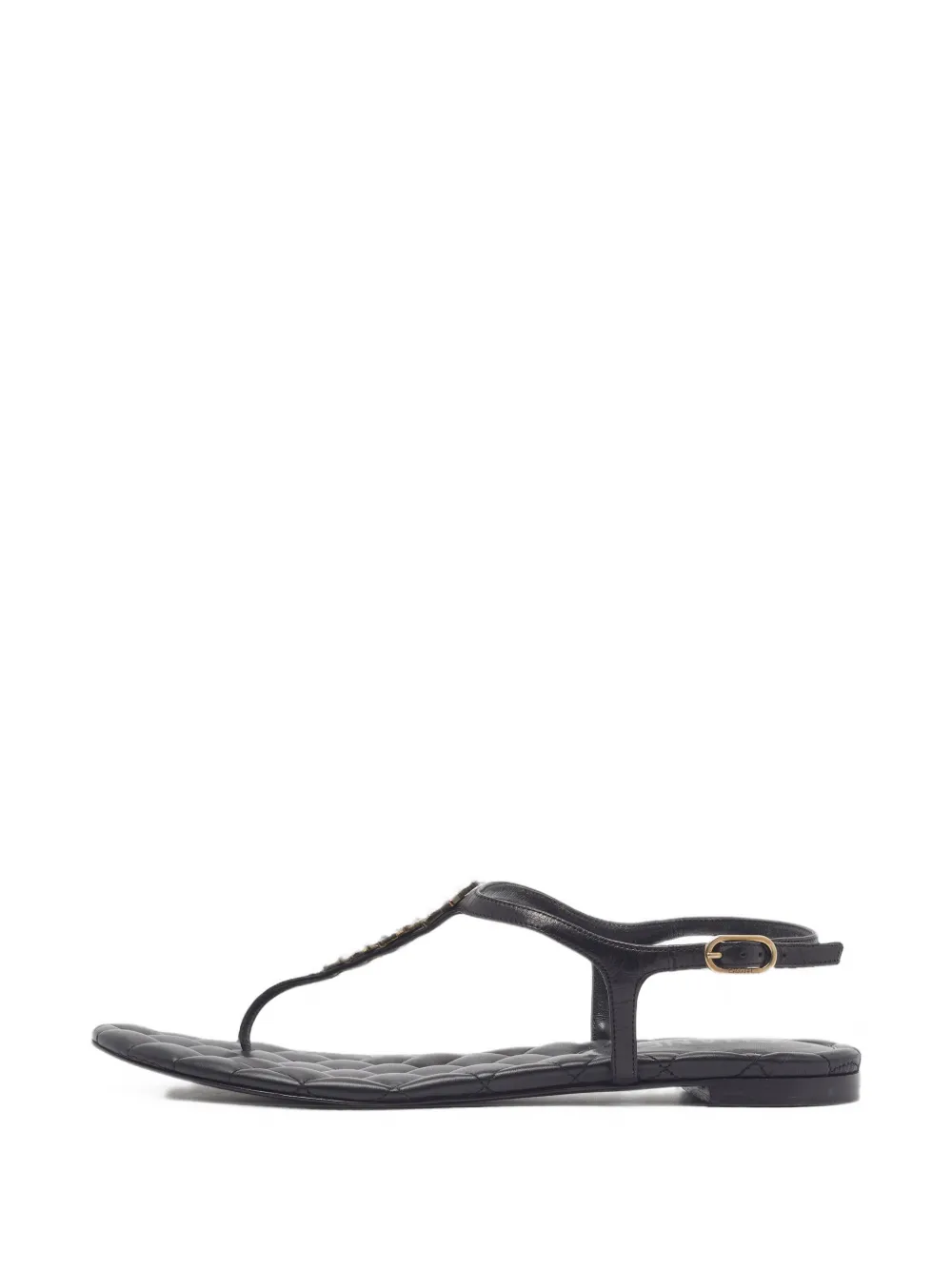 CHANEL Pre-Owned sandales à ornements étoile CC - Noir
