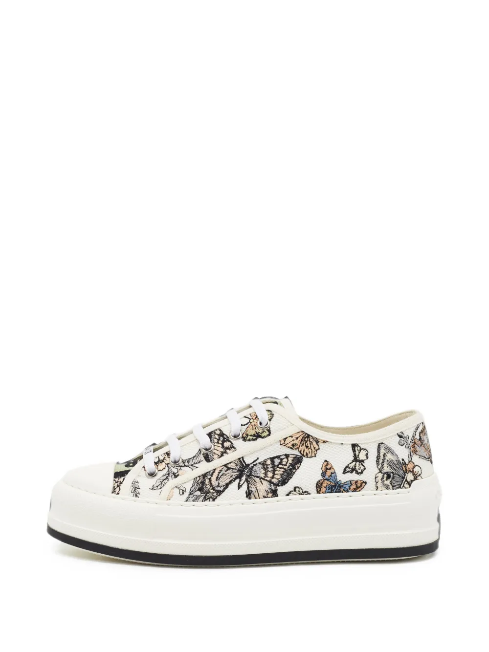 Christian Dior Pre-Owned Walk'n'Dior butterfly-embroidered sneakers - Weiß