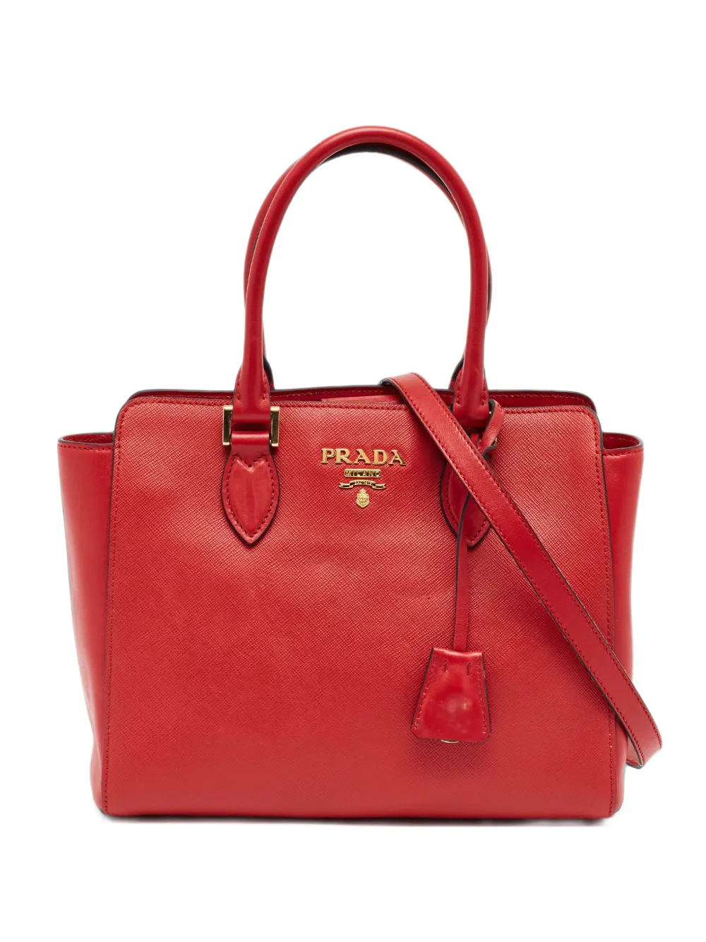 Prada Pre-Owned leather tote bag - Rosso