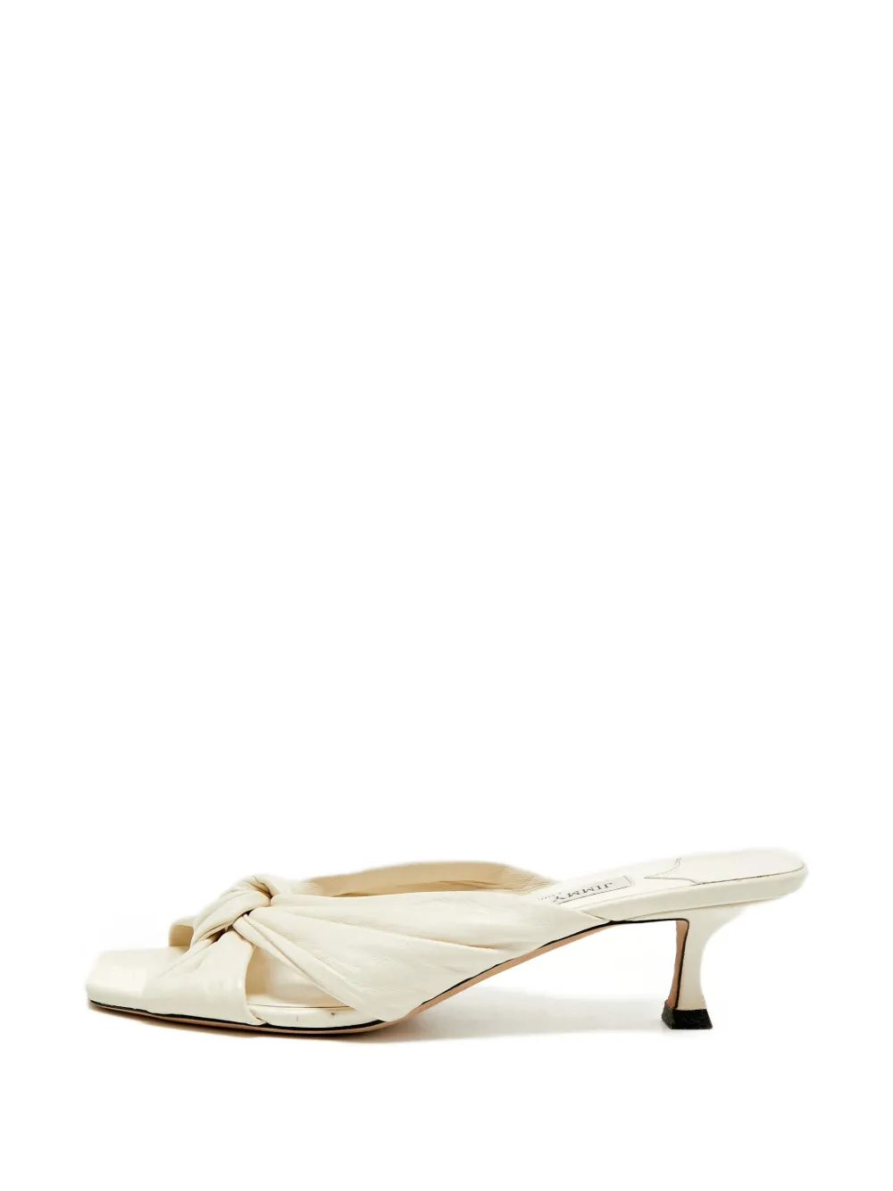 Jimmy Choo Pre-Owned Avenue Pantoletten mit Knoten - Nude