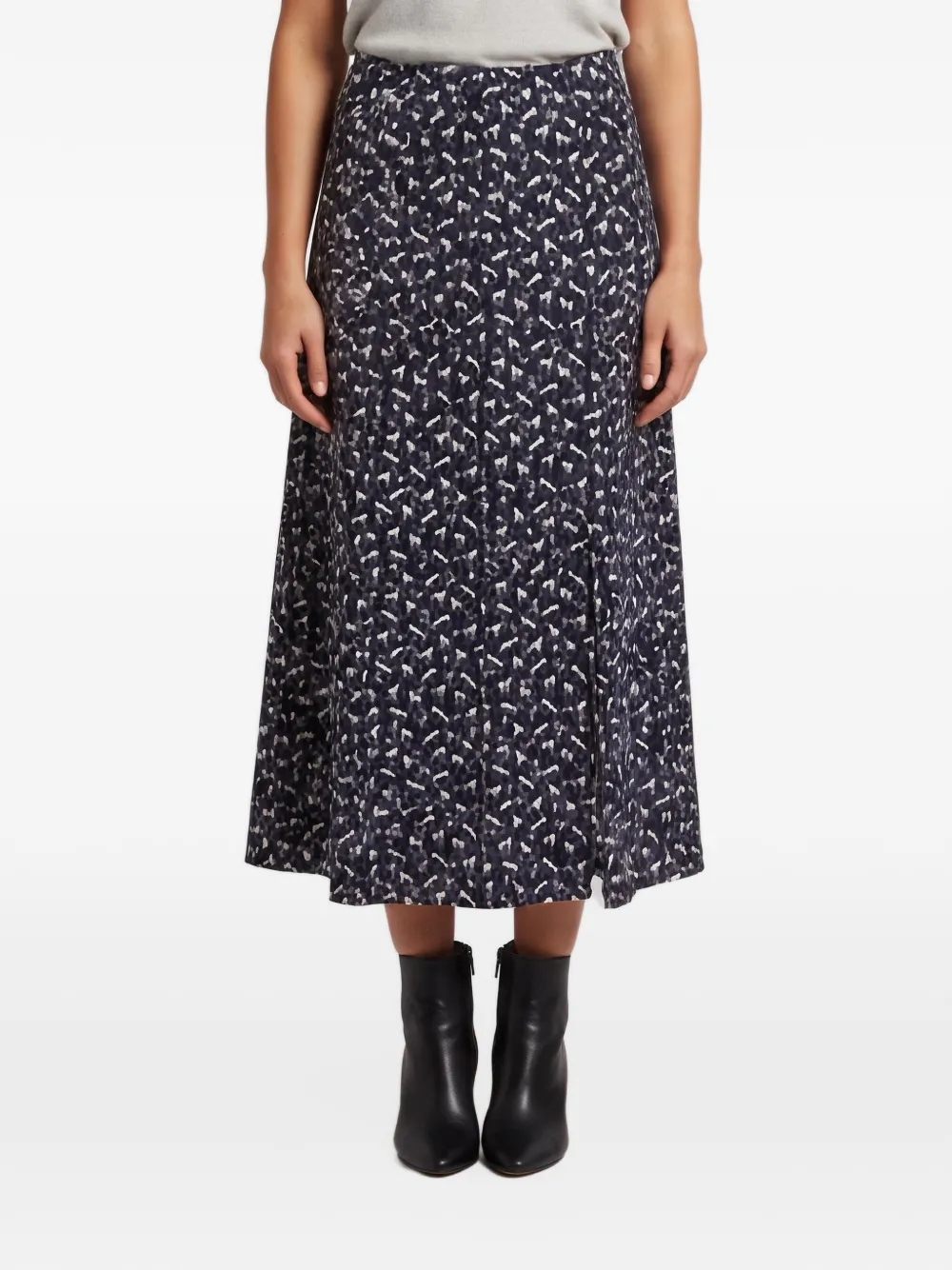 Maje jacquard skirt - Blau