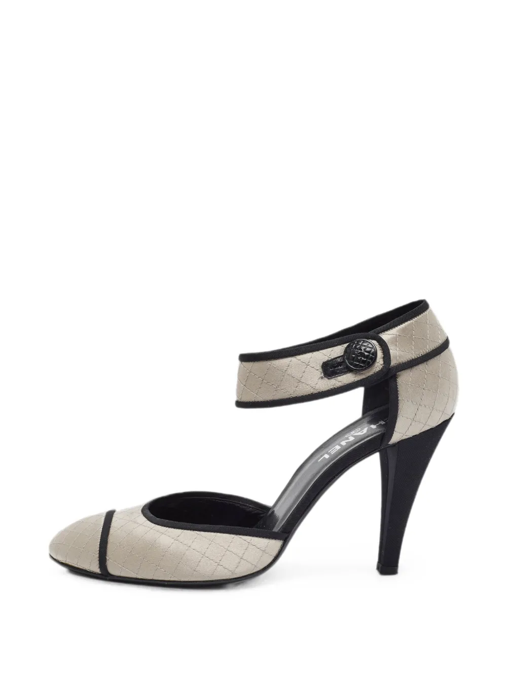 CHANEL Pre-Owned round-toe pumps - Nude