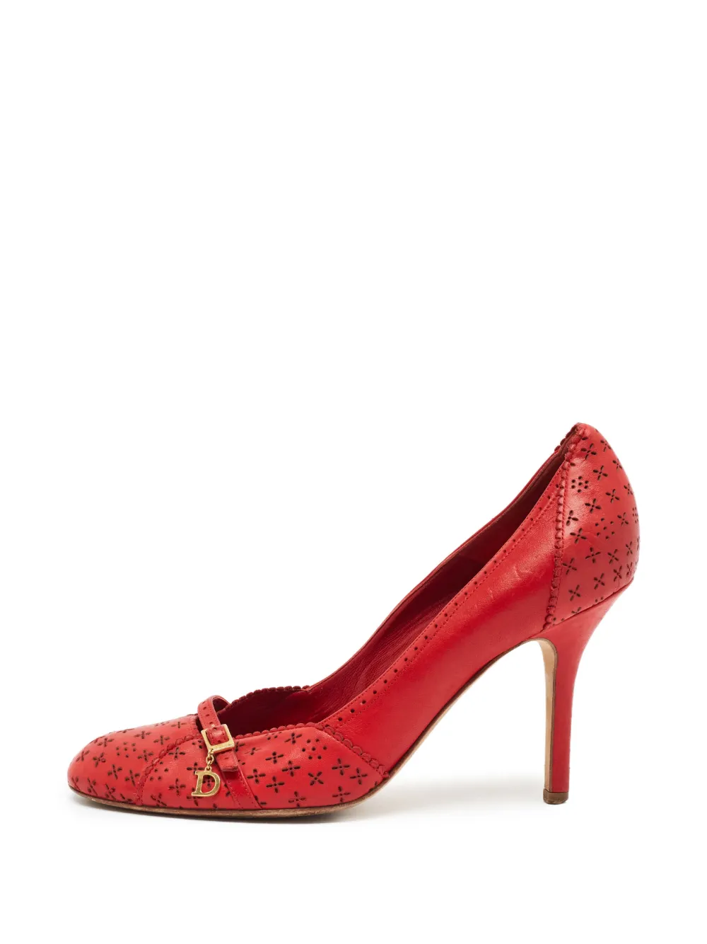 Christian Dior Pre-Owned logo-charm pumps - Rot