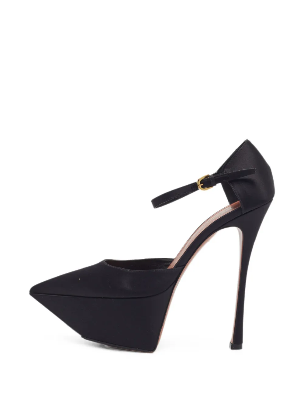 Amina Muaddi Yigit platform pumps - Schwarz