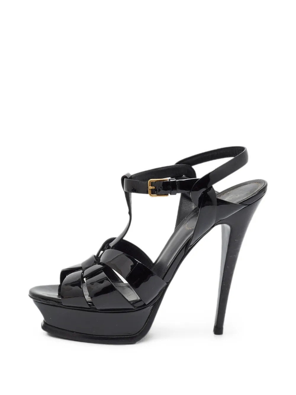 Saint Laurent Pre-Owned Tribute platform sandals - Schwarz