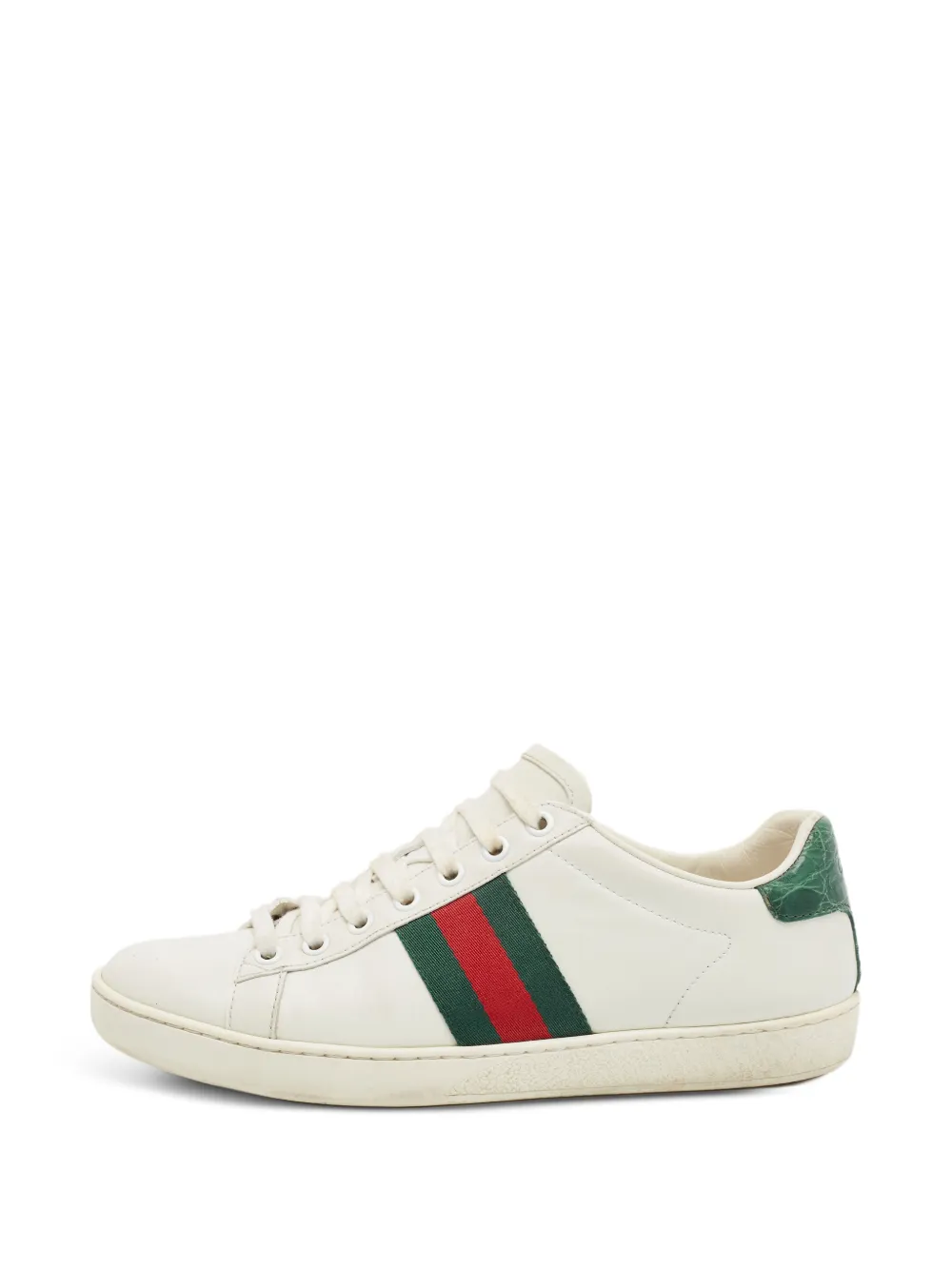 Gucci Pre-Owned Ace web sneakers - Bianco