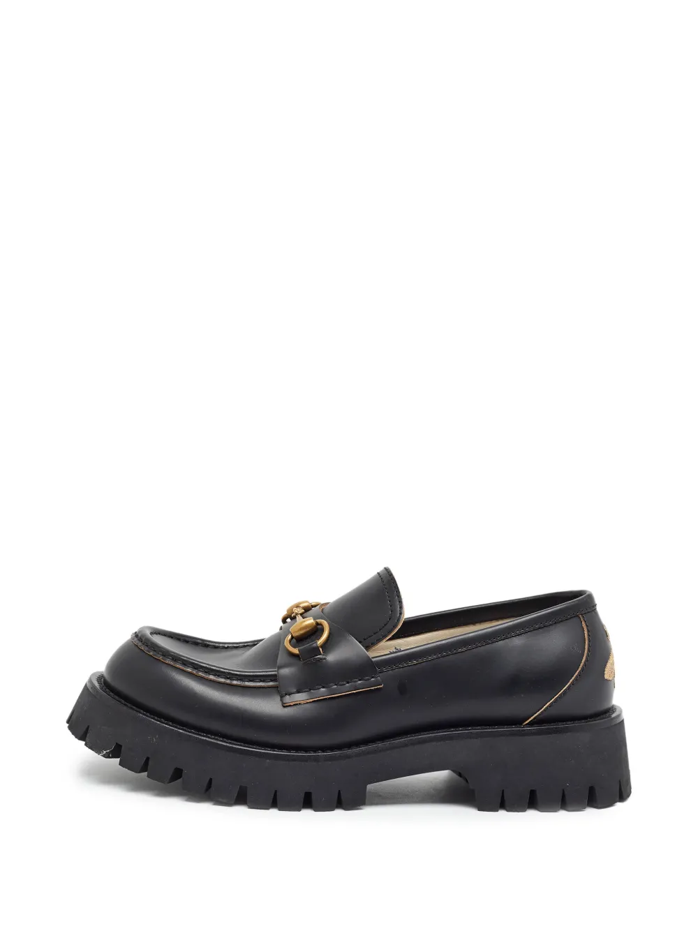 Gucci Pre-Owned mocassins Horsebit à semelle crantée - Noir
