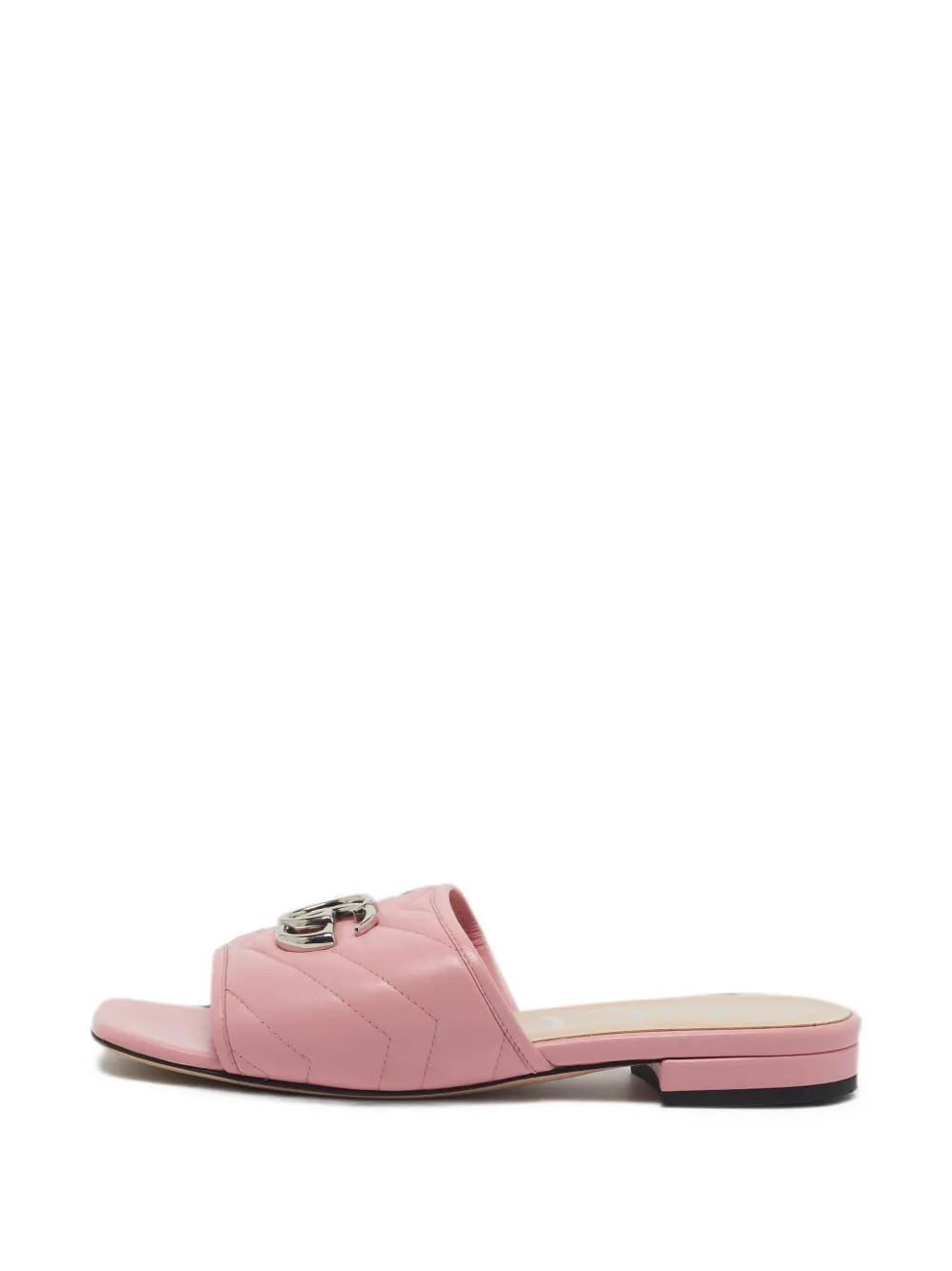 Gucci Pre-Owned GG Marmont quilted sandals - Rosa