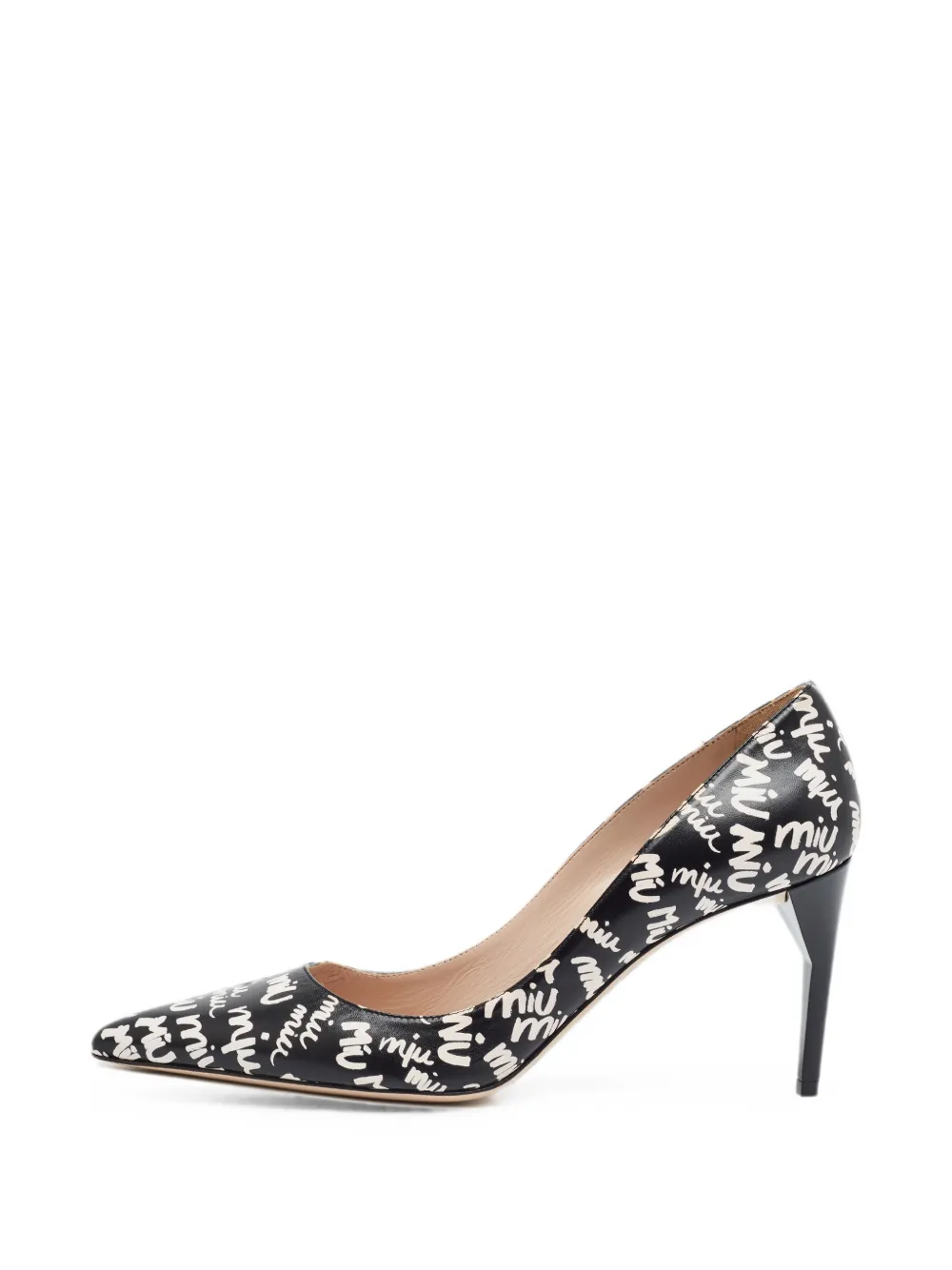 Miu Miu Pre-Owned Oracle pointed toe pumps - Schwarz