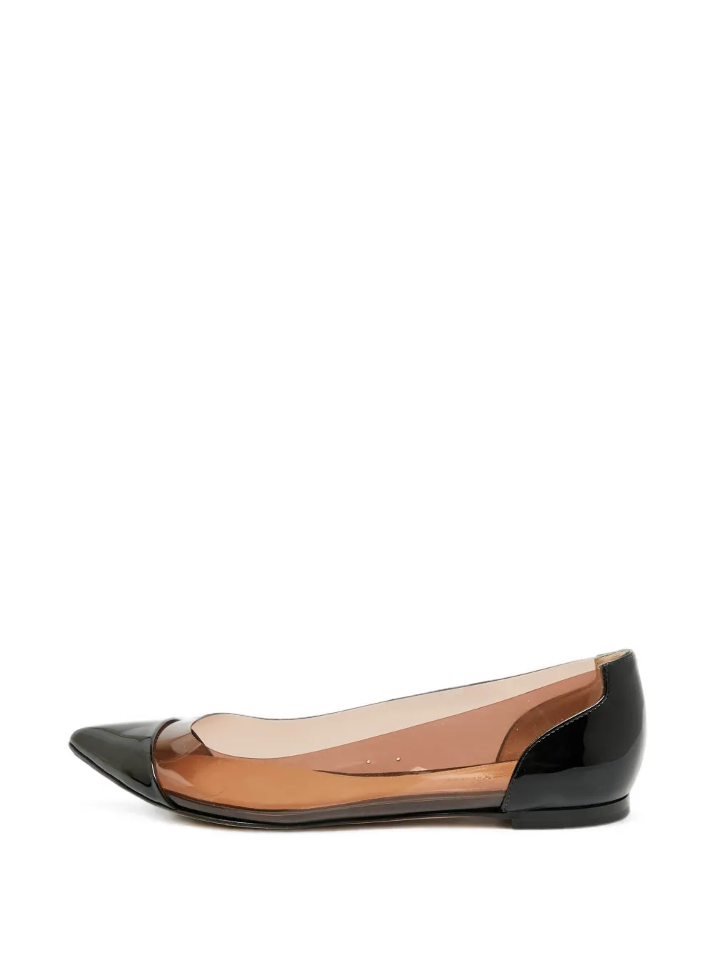Gianvito Rossi Plexi ballet flats - Schwarz