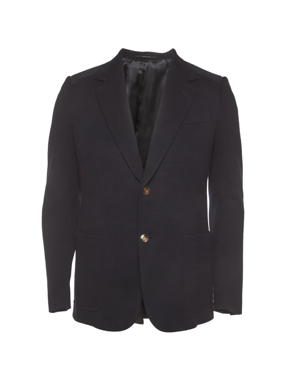 Gucci Pre-Owned textured tailored jacket - Blau