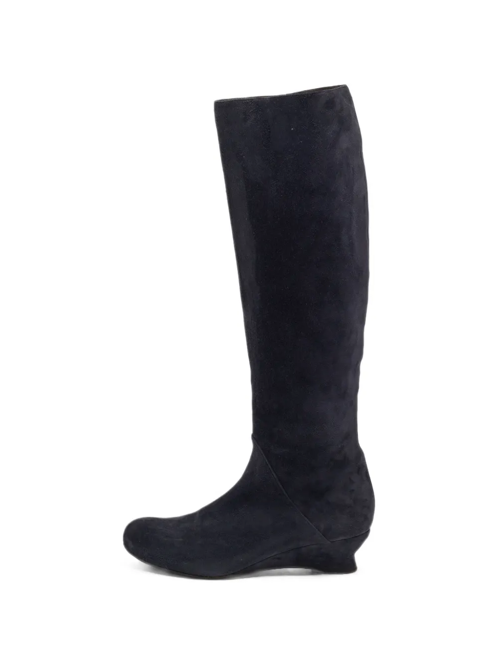 Bottega Veneta Pre-Owned suede knee-length boots - Blau