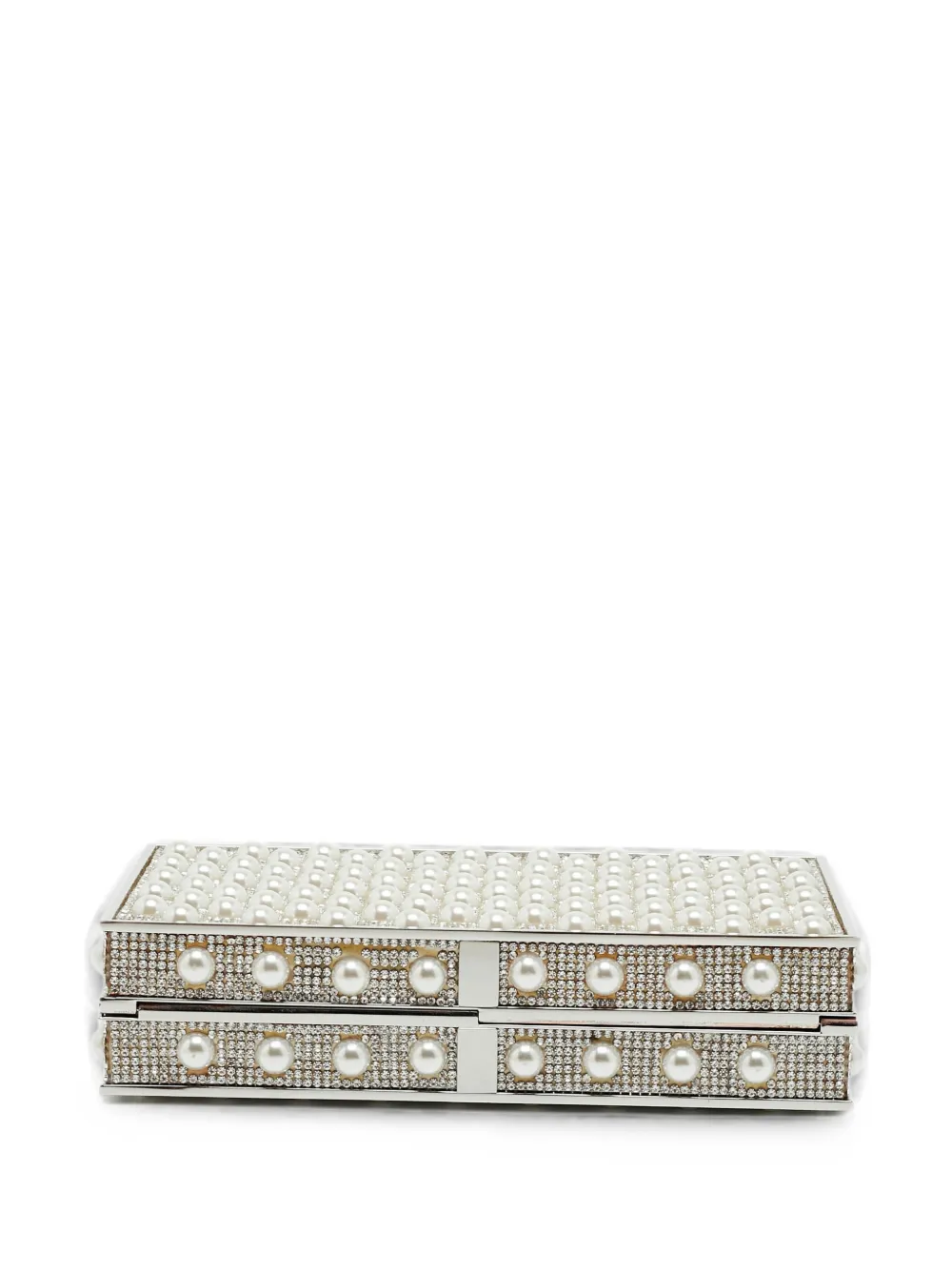 Sophia Webster pochette Clara à ornements en cristal - Blanc