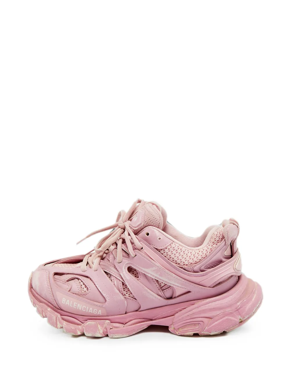Balenciaga Pre-Owned Track mesh-panel sneakers - Rosa