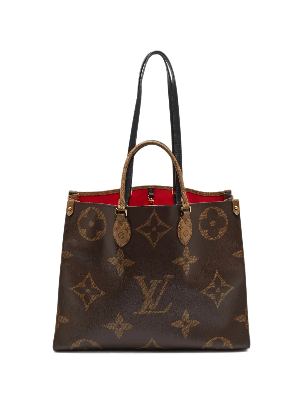 Louis Vuitton Pre-Owned gm OnTheGo monogram-reverse tote bag - Braun