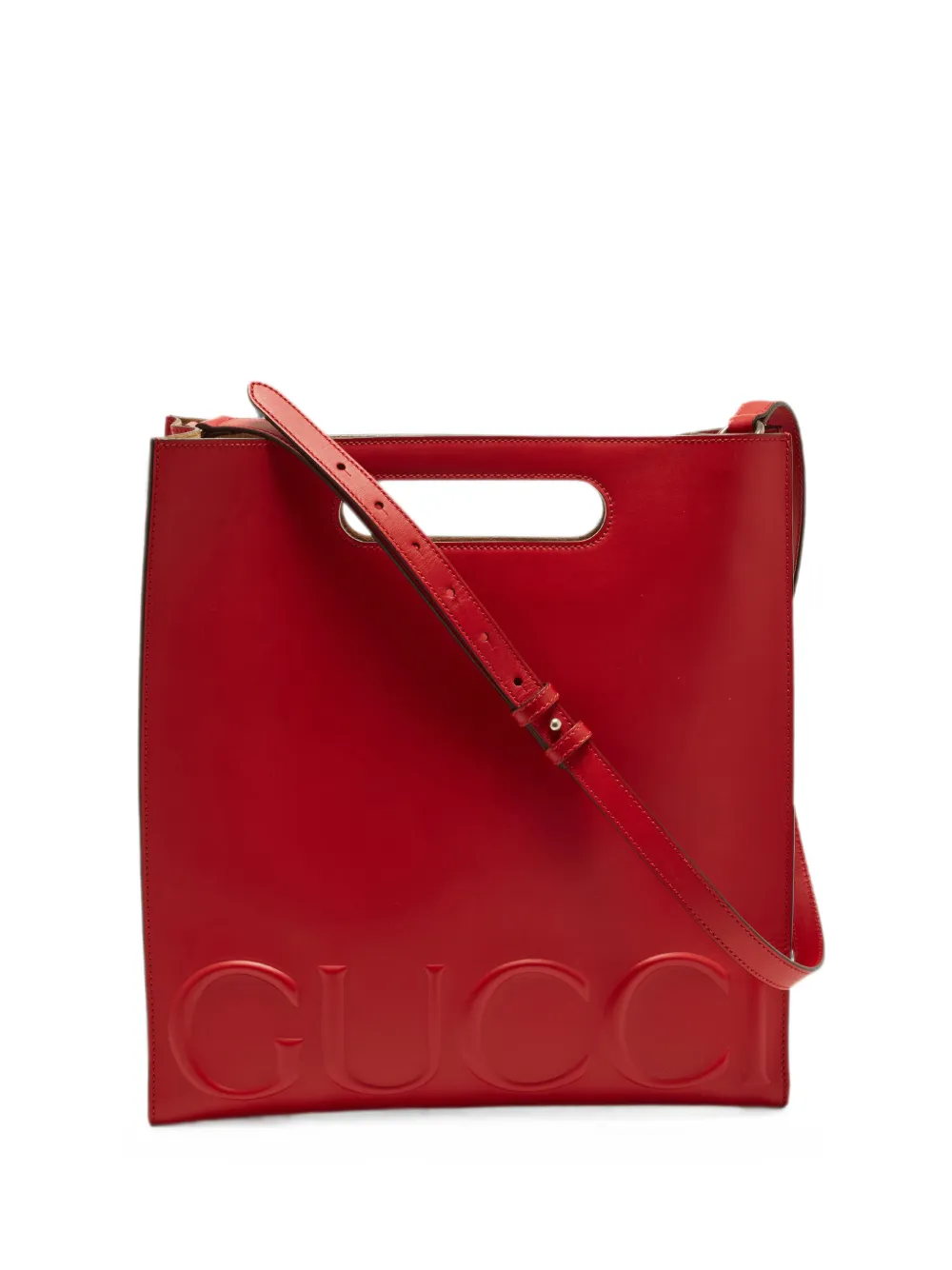 Gucci Pre-Owned logo-embossed tote bag - Rot