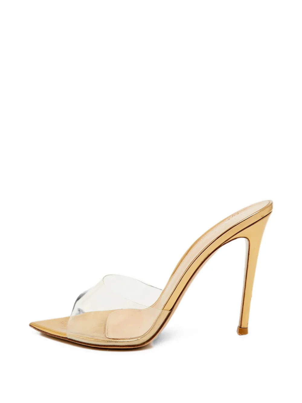 Gianvito Rossi Elle pointed-toe mules - Gold