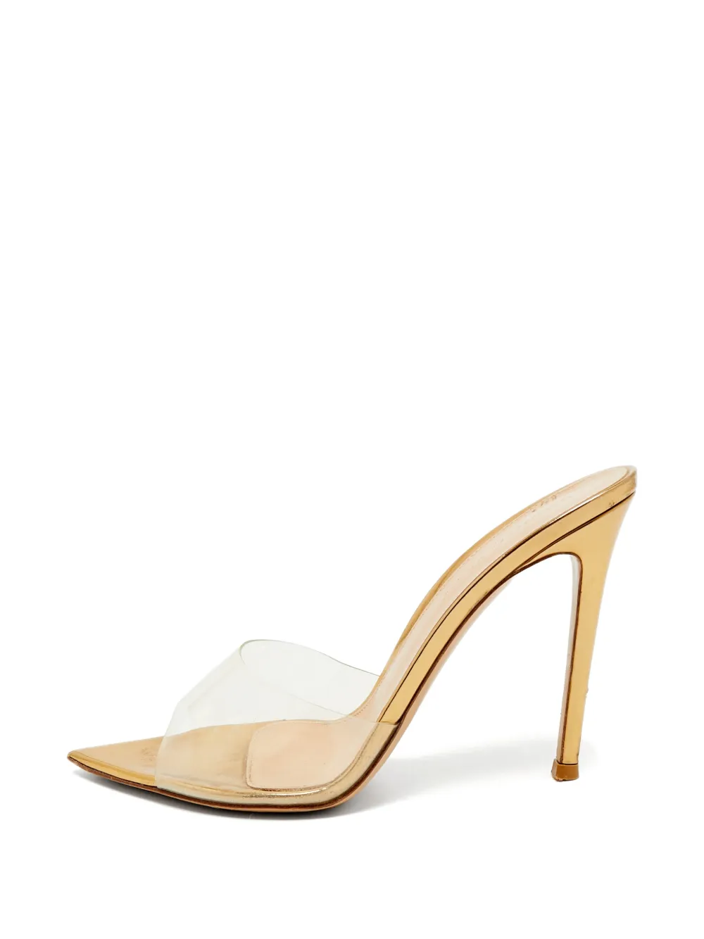 Gianvito Rossi Elle pointed-toe mules - Oro