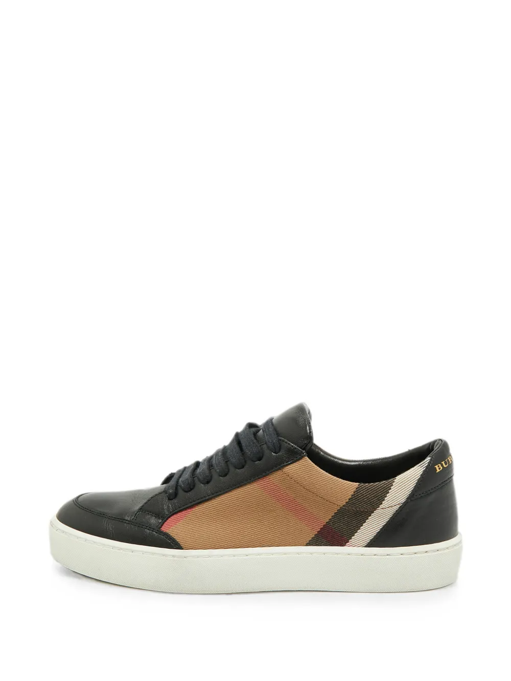 Burberry Pre-Owned Salmond House Check sneakers - Schwarz