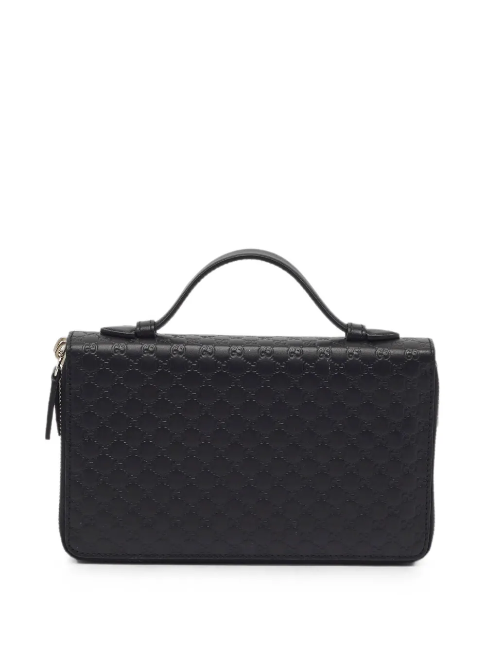 Gucci Pre-Owned Double Zip Guccissima clutch bag - Schwarz