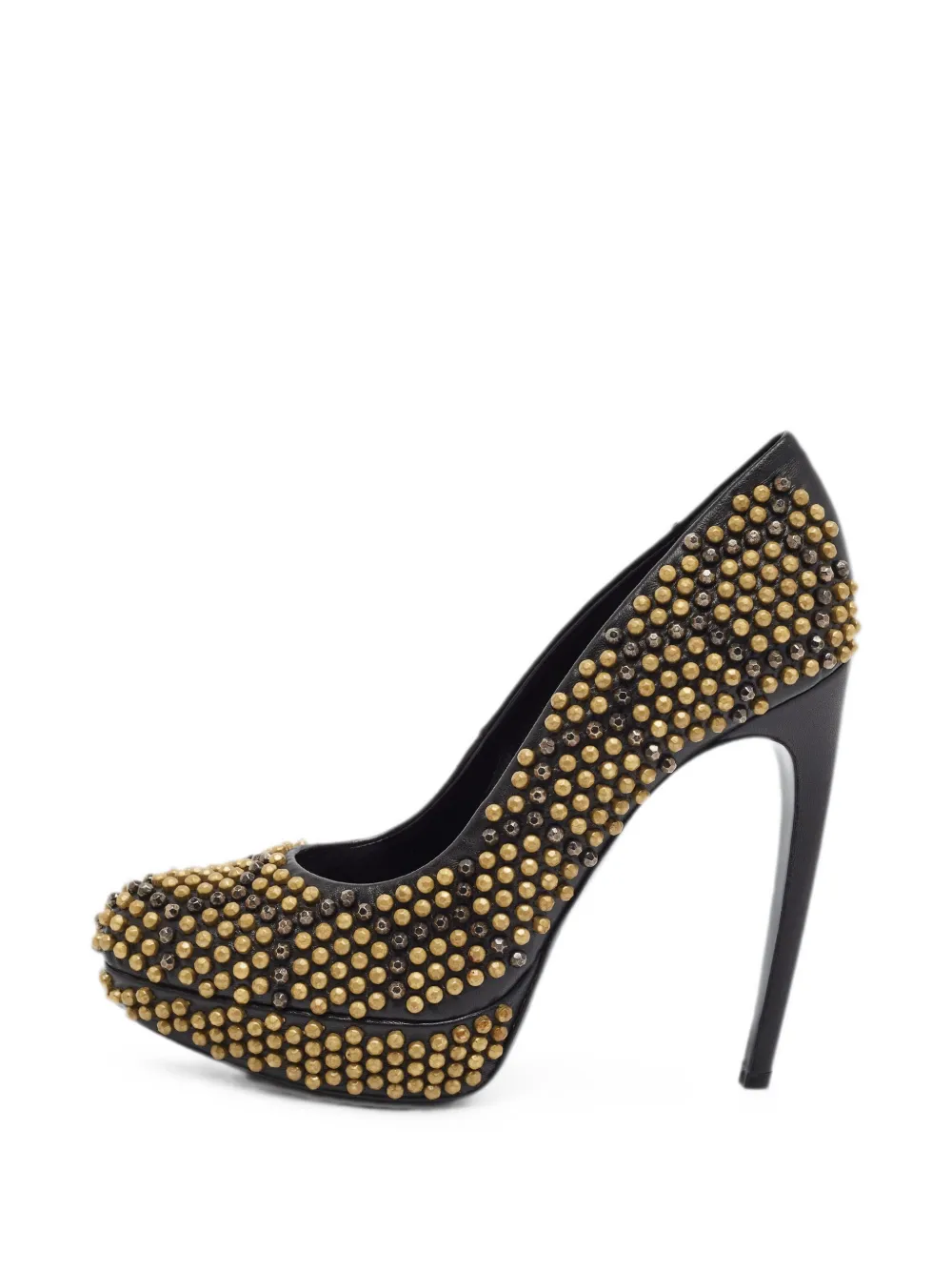 Alexander McQueen Pre-Owned studded platform pumps - Schwarz