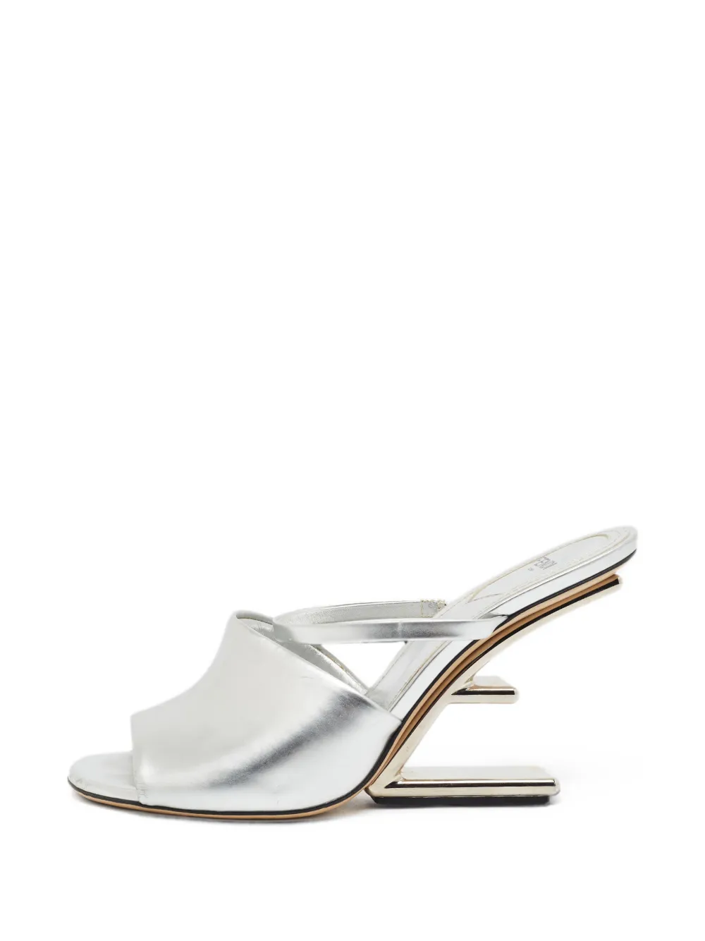 Fendi Pre-Owned Fendi First wedge sandals - Silber