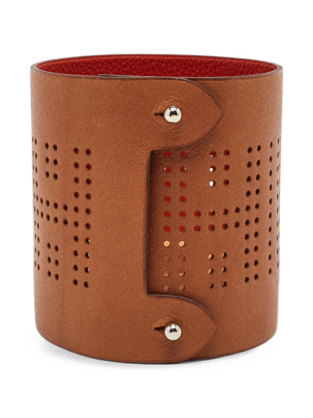 Hermès Pre-Owned perforated holder - Braun