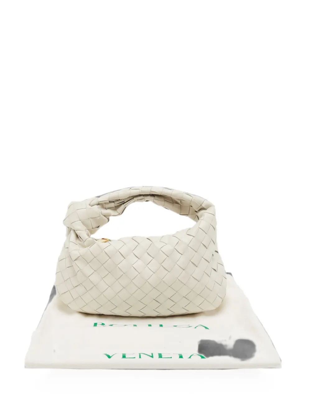 Bottega Veneta Pre-Owned mini Jodie Intrecciato leather tote bag - Weiß