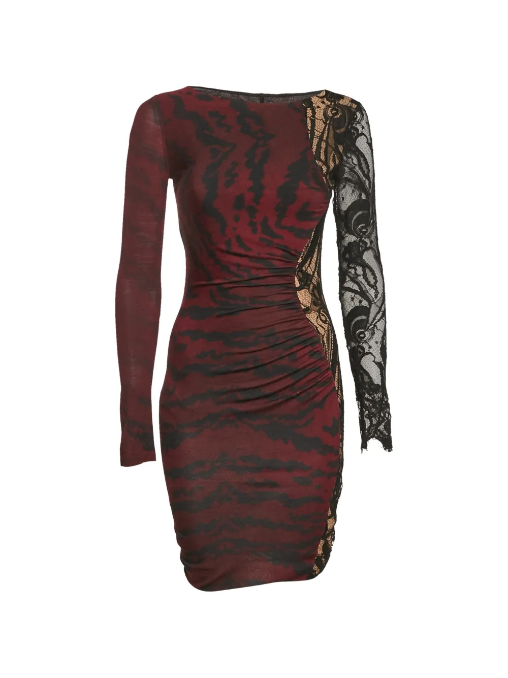 PUCCI Pre-Owned lace-trim printed dress - Rot