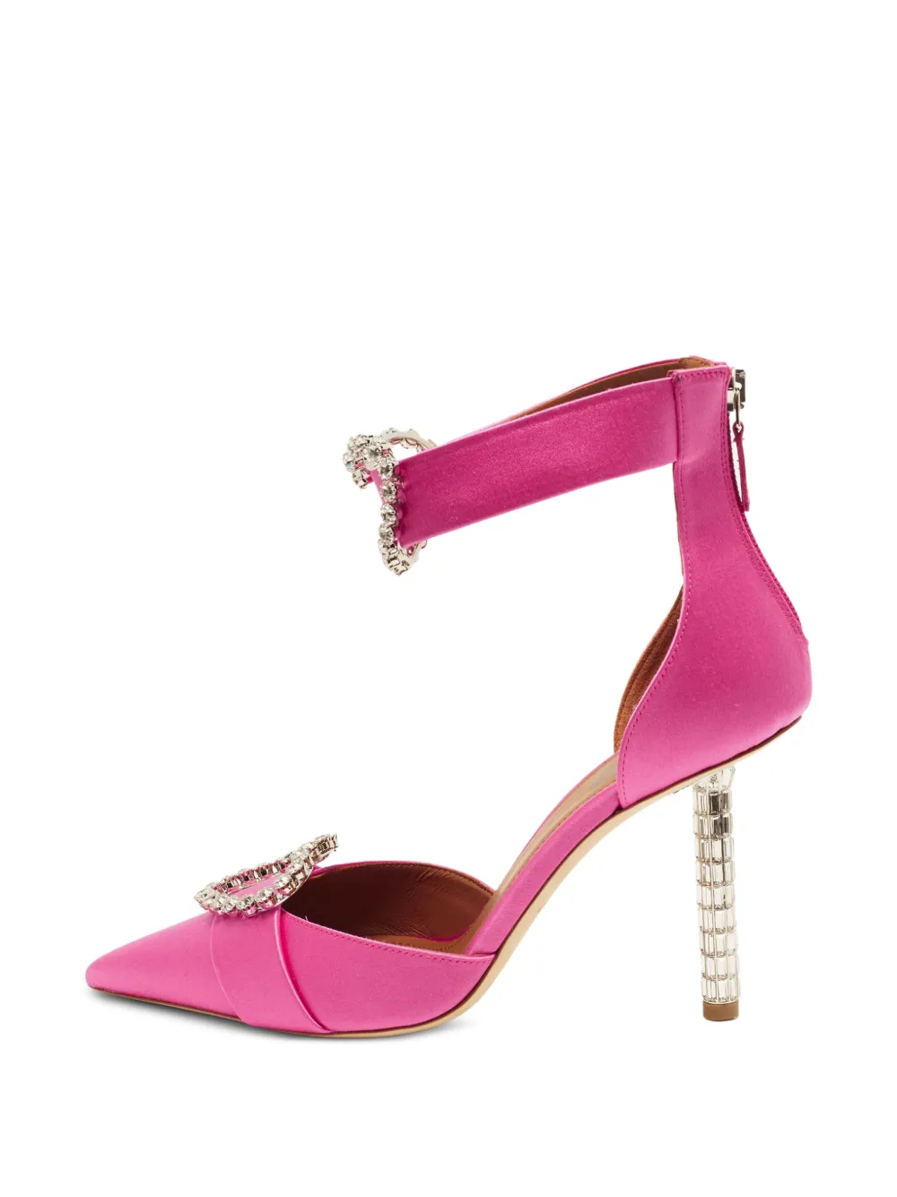 Malone Souliers Camille heart-buckle pumps - Rosa