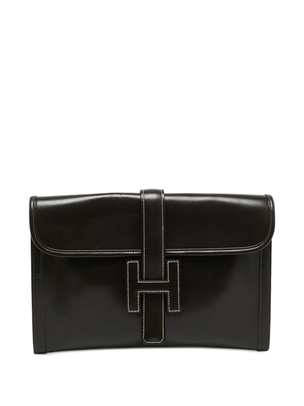 Hermès Pre-Owned 1985 29 Jige Elan clutch bag - Marrone