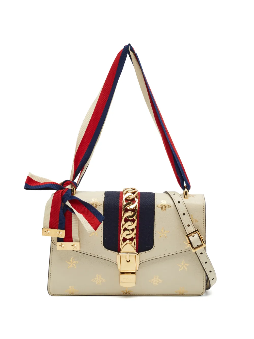 Gucci Pre-Owned Sylvie star-print shoulder bag - Toni neutri
