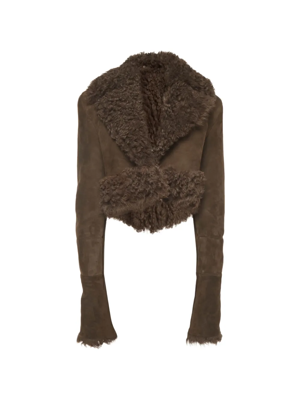 Magda Butrym cropped jacket - Braun