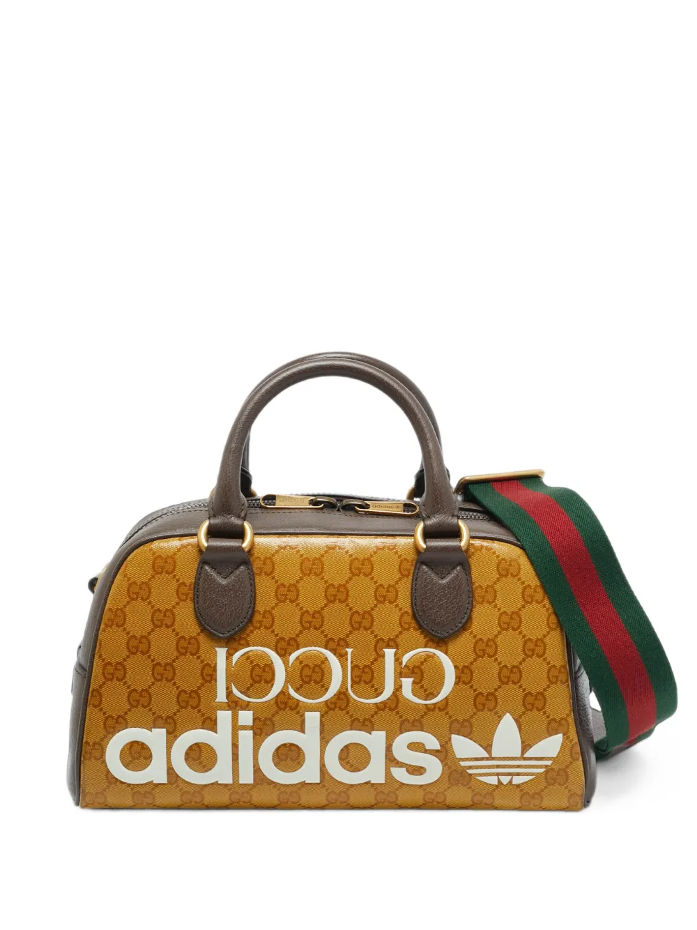Gucci Pre-Owned x Adidas GG Supreme Trefoil tote bag - Marrone