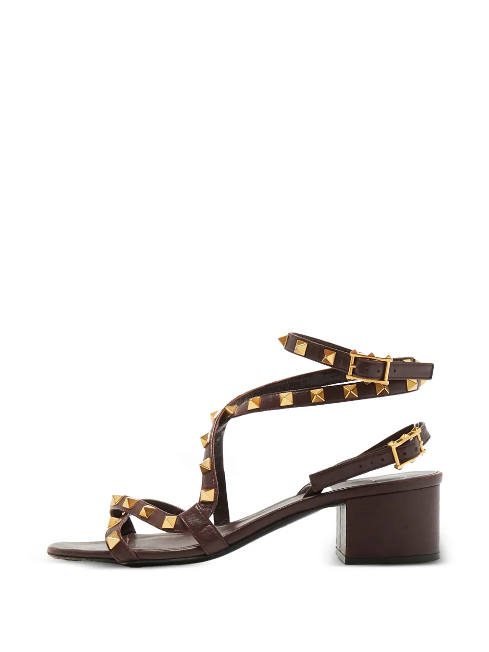 Valentino Garavani Pre-Owned Rockstud ankle-strap sandals - Rosso
