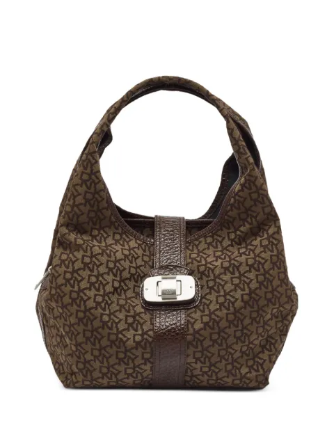 DKNY Vintage monogram twist-lock tote bag