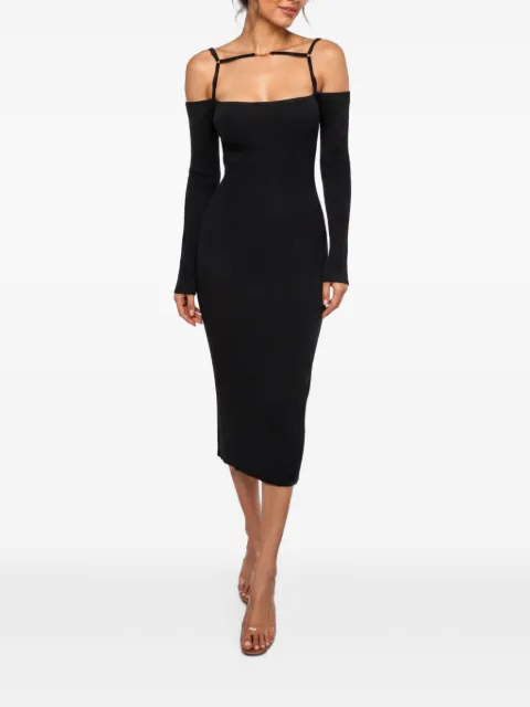 Jacquemus Pre-Owned La Robe Sierra rib-knit midi dress