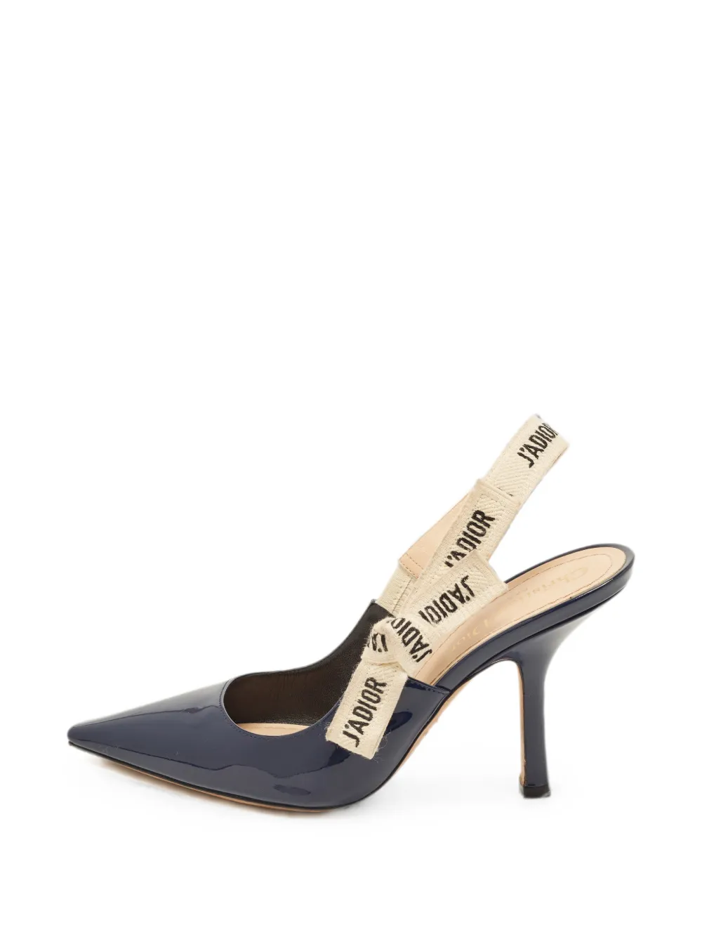 Christian Dior Pre-Owned J'Adior patent leather slingback pumps - Blau