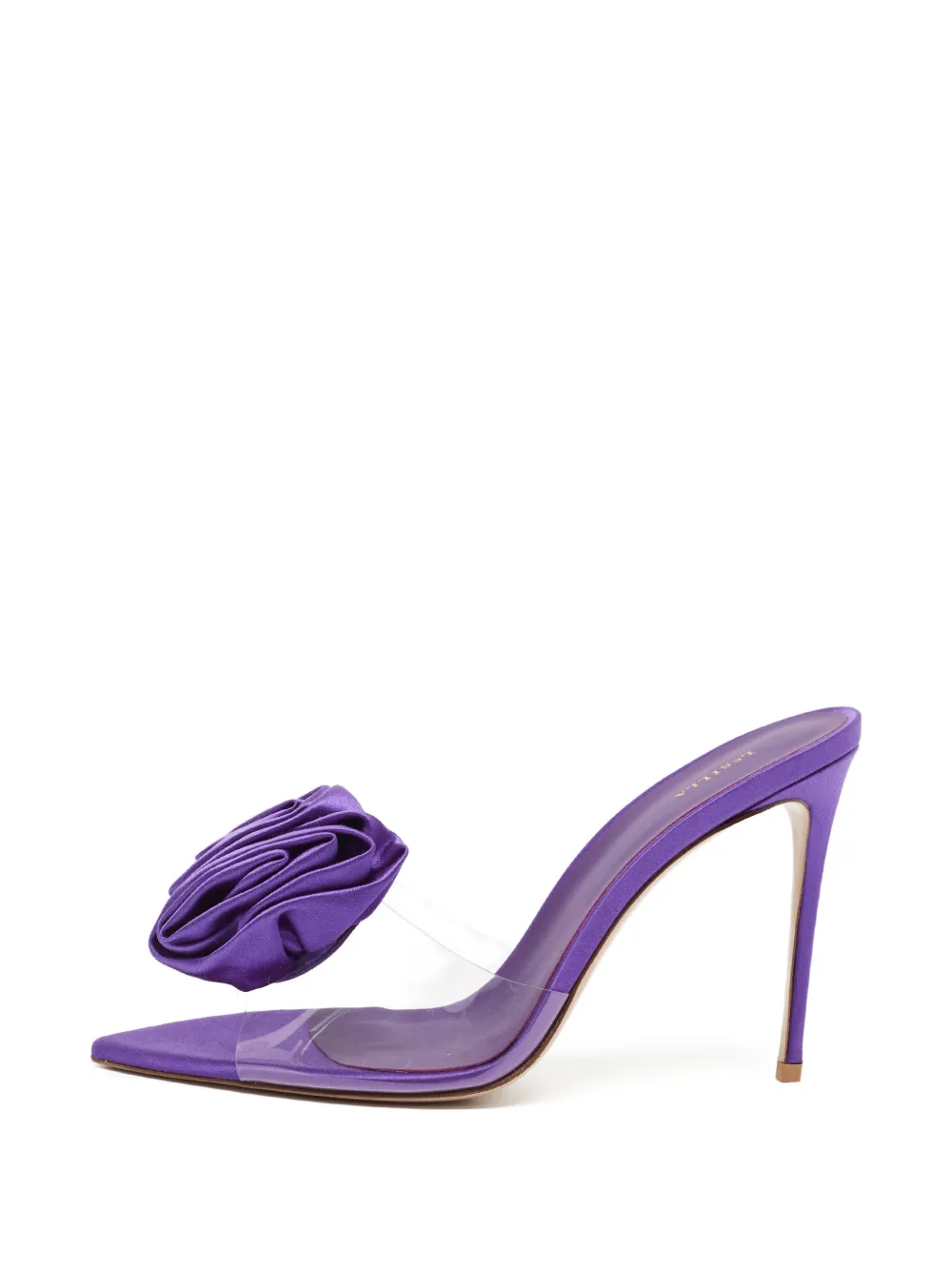 Le Silla Le Silla floral-appliqué slide sandals - Viola
