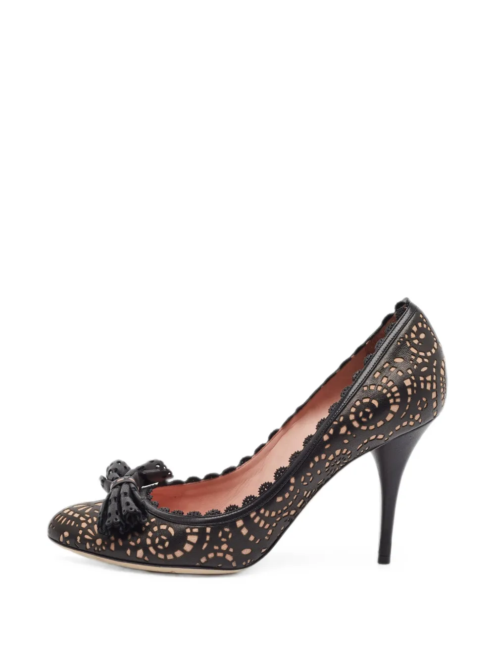 Christian Dior Pre-Owned bow-detail heeled pumps - Schwarz