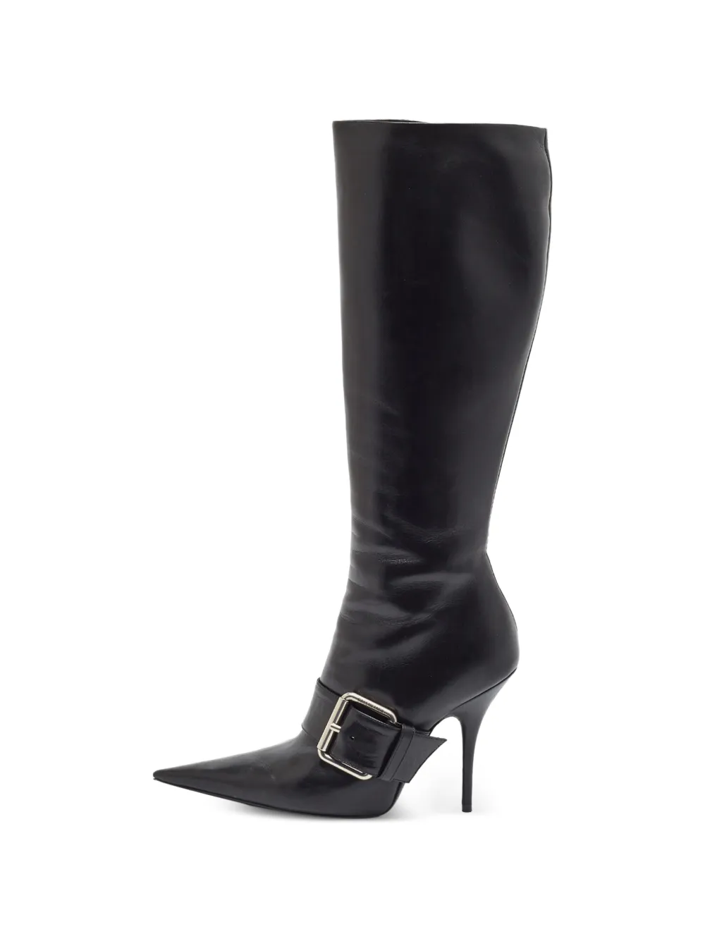 Balenciaga Pre-Owned Knife belted knee-high boots - Nero