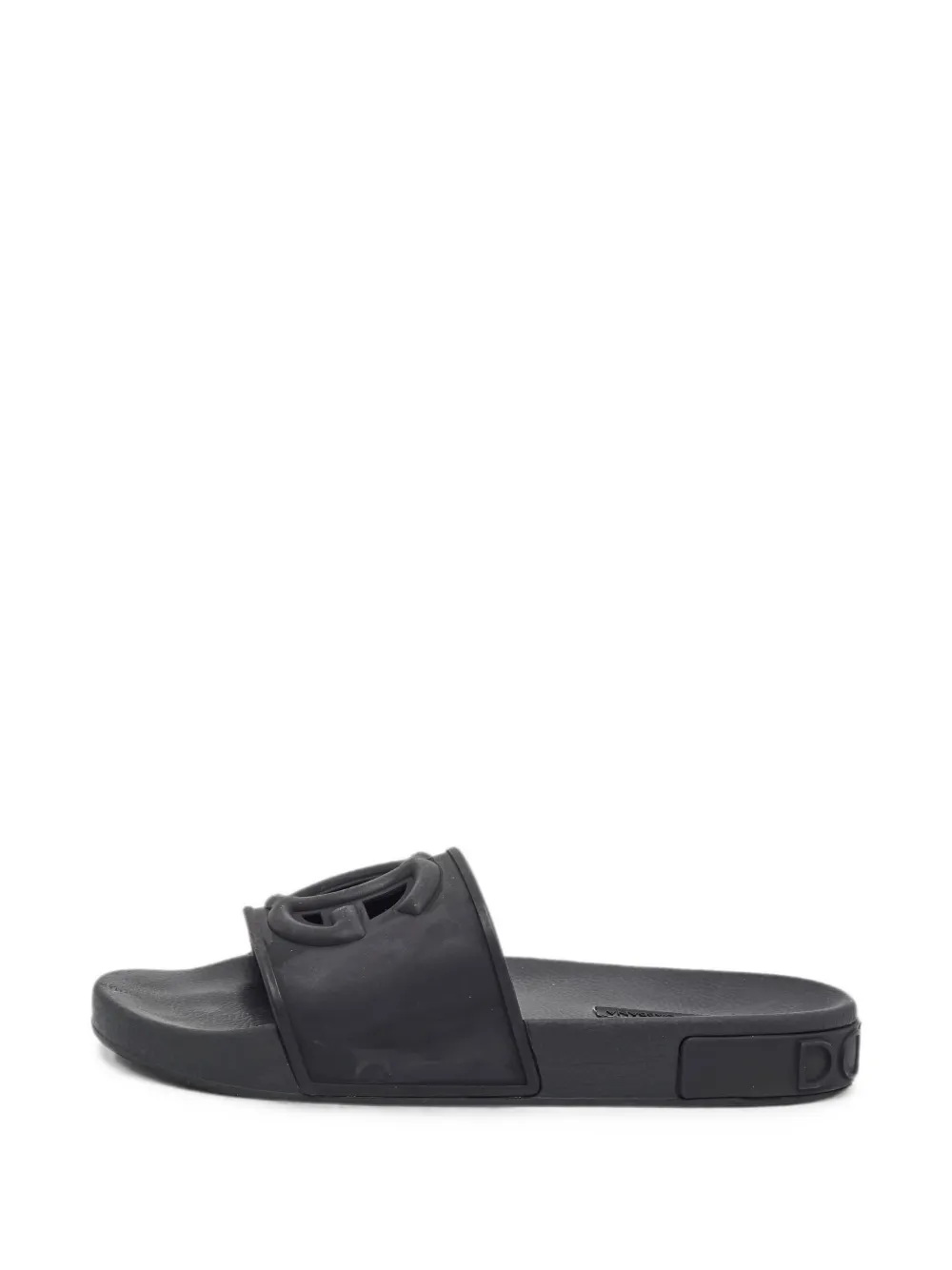 D&G Vintage DG cutout slides - Schwarz