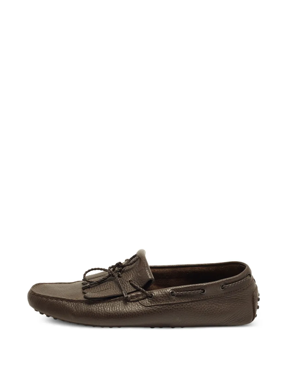 Tod's Vintage Kiltie fringe loafers - Braun