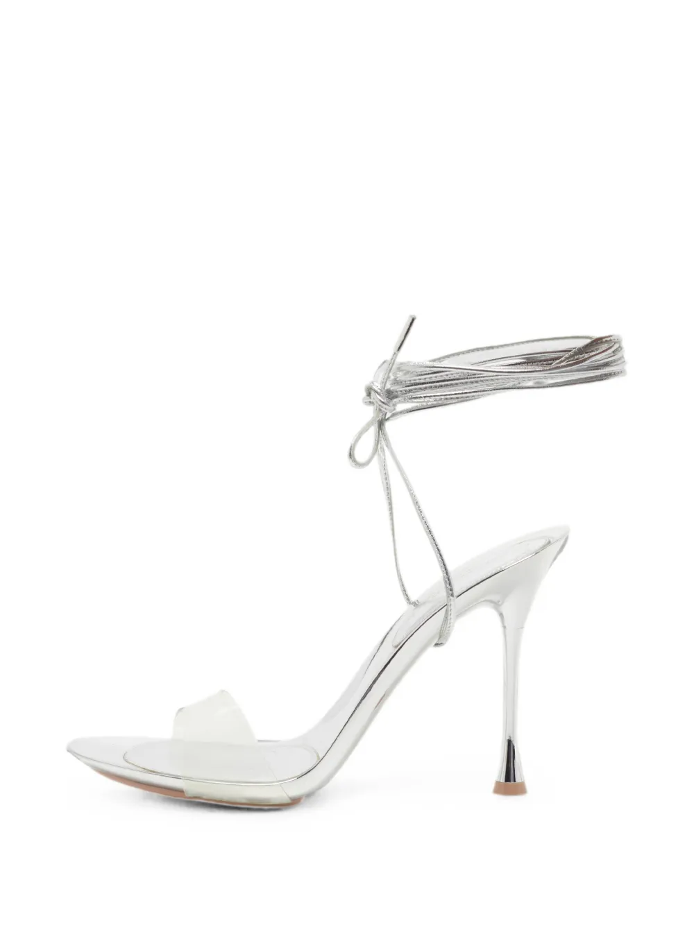 Gianvito Rossi Spice ankle-wrap sandals - Silber