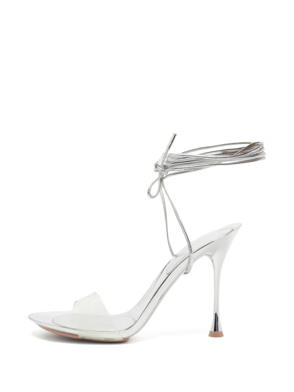 Gianvito Rossi Spice ankle-wrap sandals - Argento