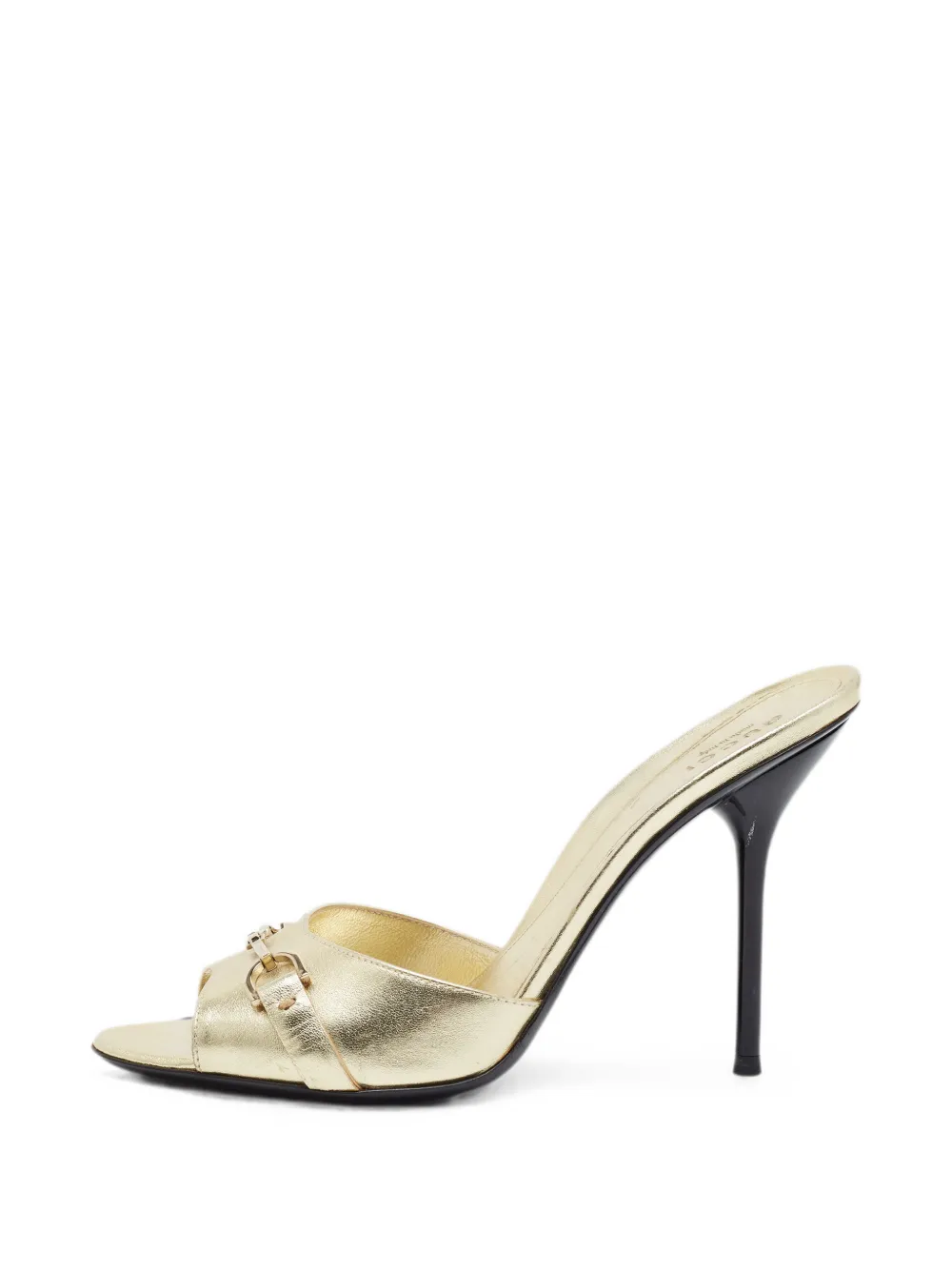 Gucci Pre-Owned Horsebit open-toe sandals - Gold