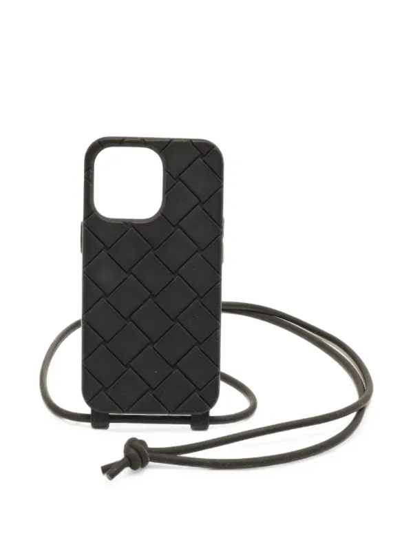 Bottega Veneta Pre-Owned Intrecciato Strap iPhone 14 Pro Case
